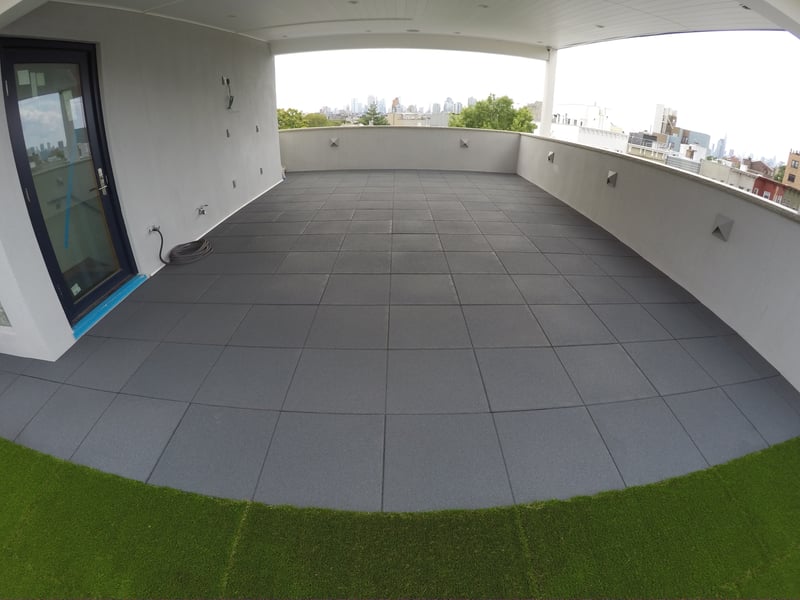 Rooftop Using Rubber Pavers with Our Turf-Top Tiles preview 4